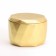 Candle "Marble" in a candlestick of gypsum with a lid, 8.5x6cm, gold