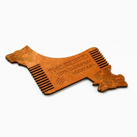 A comb for a beard in the envelope "For strong men" 11 x 10.4cm-3