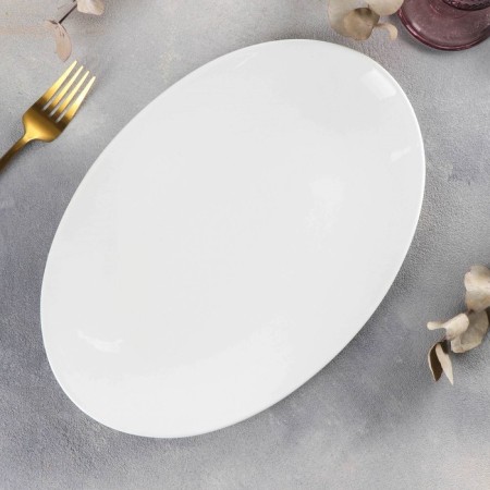 Oval porcelain oval porcelain olivia, d = 30.5 cm, white color