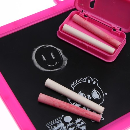 The board is magnetic double -sided, under the marker and chalk, chalk 3 pcs. in a typewriter, marker, magnets 2 pcs., Mix color-3