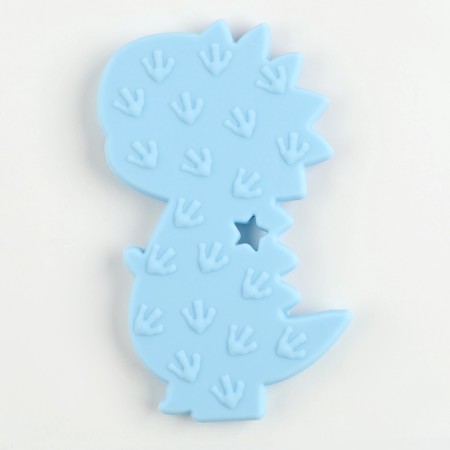 Silicone teether for teeth "Dinosaurus", the color of the blue-2