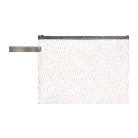 Lightning folder with a4 format, with a pen, water-repellent, 350 md, gray-4