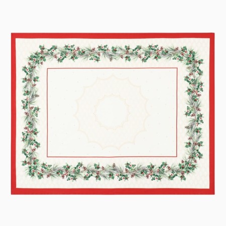 Set of table Christmas wreath sloping.150x180cm +/- 3cm with VGMO, napal. 40x40cm-8 pcs, 100%HL-4
