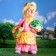 Garden figure "mother -in -law with cabbage", 50 × 37 × 90cm