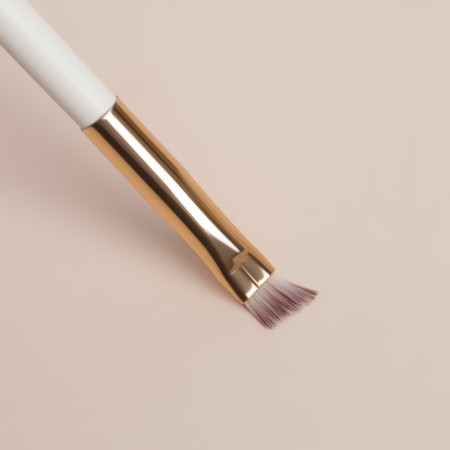 White makeup brush, beveled, 16.5 (+/- 1) cm, white color-4