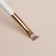 White makeup brush, beveled, 16.5 (+/- 1) cm, white color