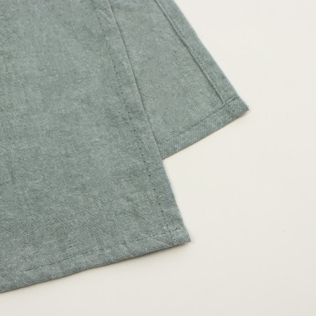 Sl Home sheet "Denim" 245*260 cm, central olive, 100% greedy cotton-3