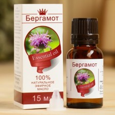 Эфирное масло "Бергамот", флакон-капельница, аннотация, 15 мл
