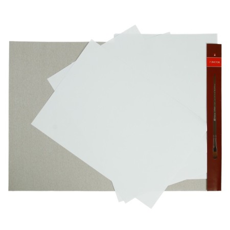 Guache paper, tempo or acrylic A3, 7 sheets in the folder, block 160 g/m2-1