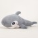 Soft toy "Shark", 80 cm, gray color