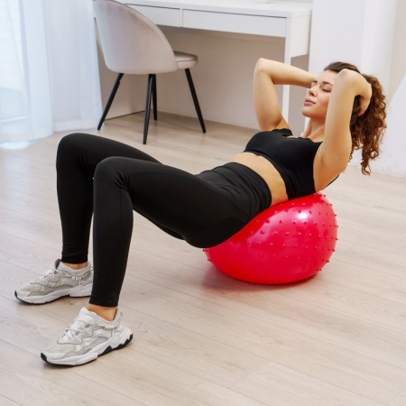 Fitball ONLYTOP, D = 45 cm, 500 g, massage, MIX colors-6