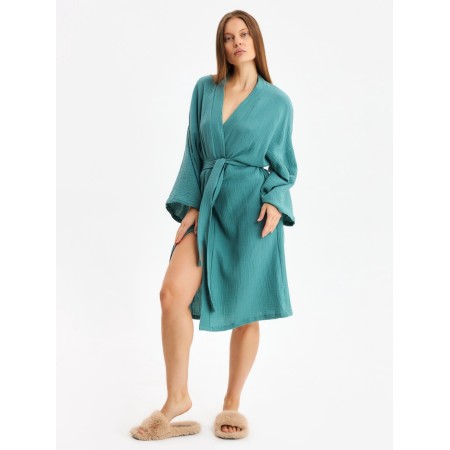 Women's robe KAFTAN BASIC p. 44-46, green-2