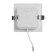 Luminous LED LED "downslate" 9W, 4000K, 855 lm, 220V, 119x26 mm, square 10532