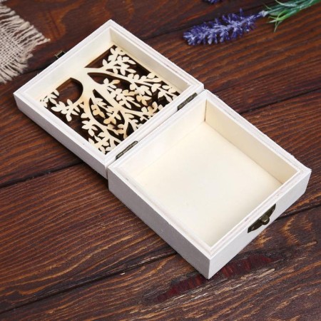 Casket wood for painting "Tree" 4.7x9.8x9.8 cm-1