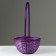Wicker basket, 20 x 11/35 cm, purple, bamboo