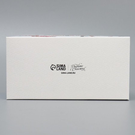 Box for Capcake "Happy New Year", winter vacation, 16 x 8 x 10 cm, new year-7