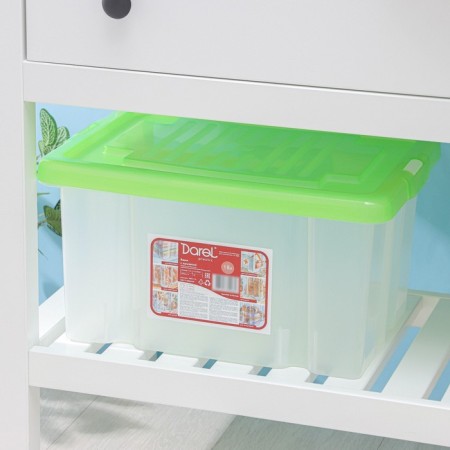 Box for storage with a darel-box lid, 18 l, 40 × 30 × 21 cm, color mix-4