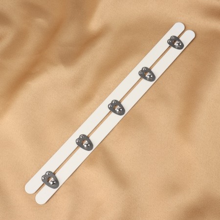Corset-base b and a corset, 25 cm, white/silver color-2