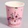 Paper glasses "Happy Birthday" with a princess, 6 pcs