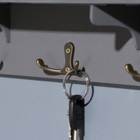 Key with a shelf "Your house..." Gray, 28x23x7.5 cm-1