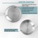 Hanna Knövell stainless steel pan, d = 22 cm, h = 5.5 cm, wall thickness 0.6 mm, handle length 21.5 cm, induction
