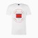 Male T -shirt, milk/print mix, size 46 (m)
