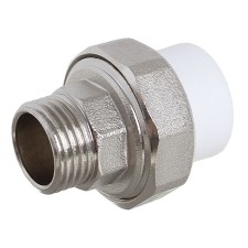 Муфта комбинированная RTP, разъемная (американка), d=20 мм x 1/2", наружная резьба