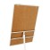 Flipchart mobile magnetic marker 70x100 cm, Calligrata Standard, in aluminum profile, on rollers