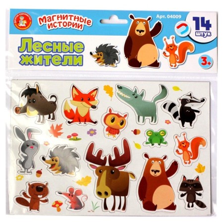 Board game Magnetic "Forest Residents"