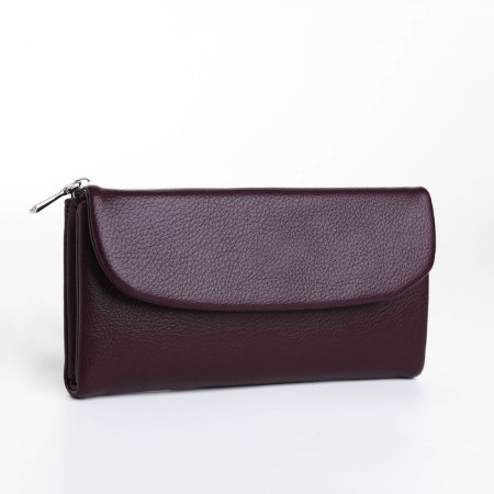 Women's wallet on magnet, purple color