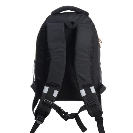 School backpack, 40 x 27 x 20 cm, Grizzly, ergonomic back, laptop department, black-4