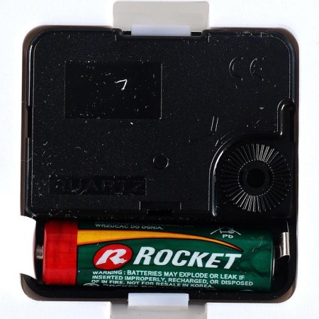 Wall clock, series: kitchen, "spices", d-29 cm, burgundy rim-3
