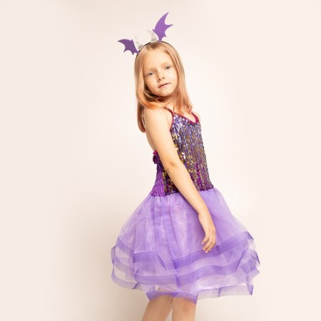 Carnival set "Dragon": purple dress, rim-7