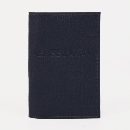Cover for passport, dark blue color