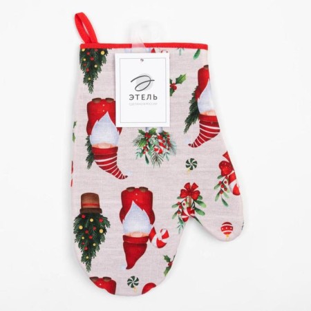 Santa CLAUS 20x28cm mittens, 100% HL, reps 210 g/m2, Vatin 250g/m2-3