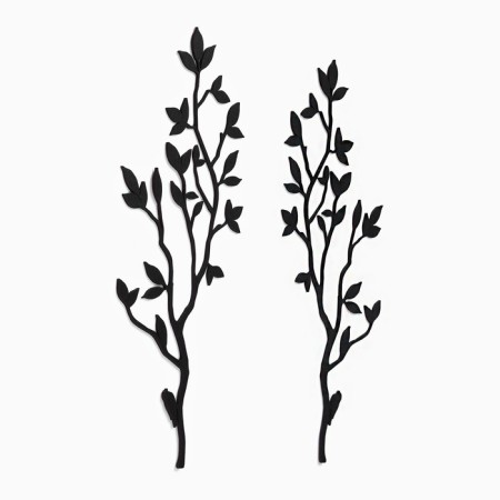 Decoration wall for the interior, panel on the wall of wood "branches", 38 x 17 cm-4