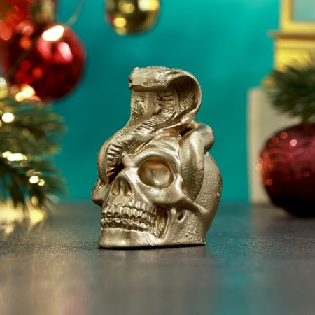 New Year. Symbol 2025. Figure "Snake with a Skull" 6cm-3