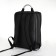 City backpack on a zipper, 2 pockets, with USB, black color