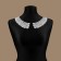 Gypury collar, 21 × 6 cm, white color