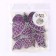 Set for decorating "butterflies" two -layer, set 12 pcs, color purple