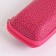 Lightning glass case, length 16 cm, pink color