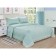 A set with a blanket "Tiara", size 160x220 cm, 160x240 cm, 50x70 cm, menthol color