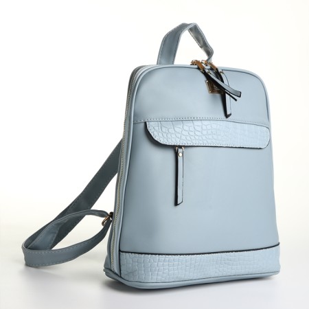 City backpack with lightning, blue color