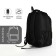 Youth backpack with a zipper, 4 pockets, black color