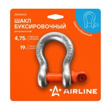 Шакл буксировочный металлический 4,75 т / 19 т ASHA003