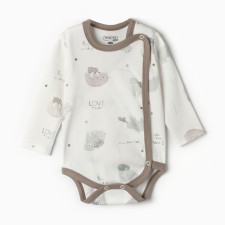 Body baby, white color/bears, height 68 cm