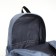 Youth backpack from textiles, 2 parts on lightning, 3 pockets, blue color