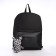 School textile school with pockets, 38x29x11 cm, black color