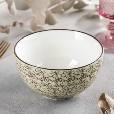Porcelain bowl Wilmax Splash, 600 ml, d = 13 cm, pistachio color