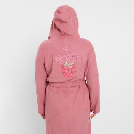 Women's bathrobe, dry rose, size 48-4